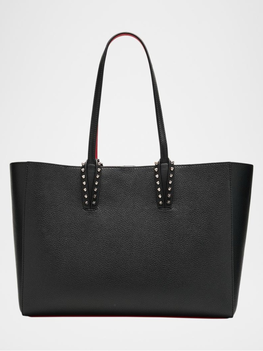 Christian Louboutin Cabata Soft Large Tote Bag in Grained Leather Black